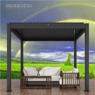 Υπαίθριος κήπος χειροκίνητος πέργκολα αλουμινίου