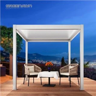 Αδιάβροχη πέργκολα αλουμινίου Λούβρου